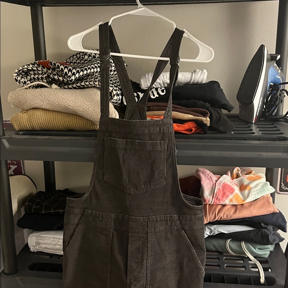 Chic Dark Brown Overalls